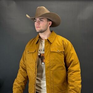 ARIAT GRIZZLY CANVAS JACKET CHESTNUT 10046384